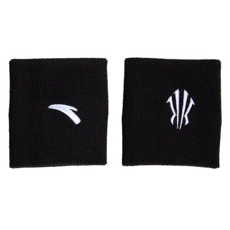 Anta WRIST BAND BLACK Напульсники Черный/Белый