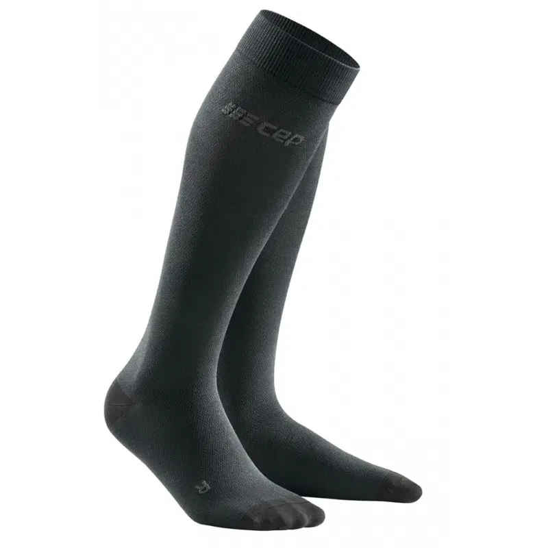 CEP COMMUTER COMPRESSION SOCKS (W) Компрессионные гольфы для восстановления и путешествий женские Серый