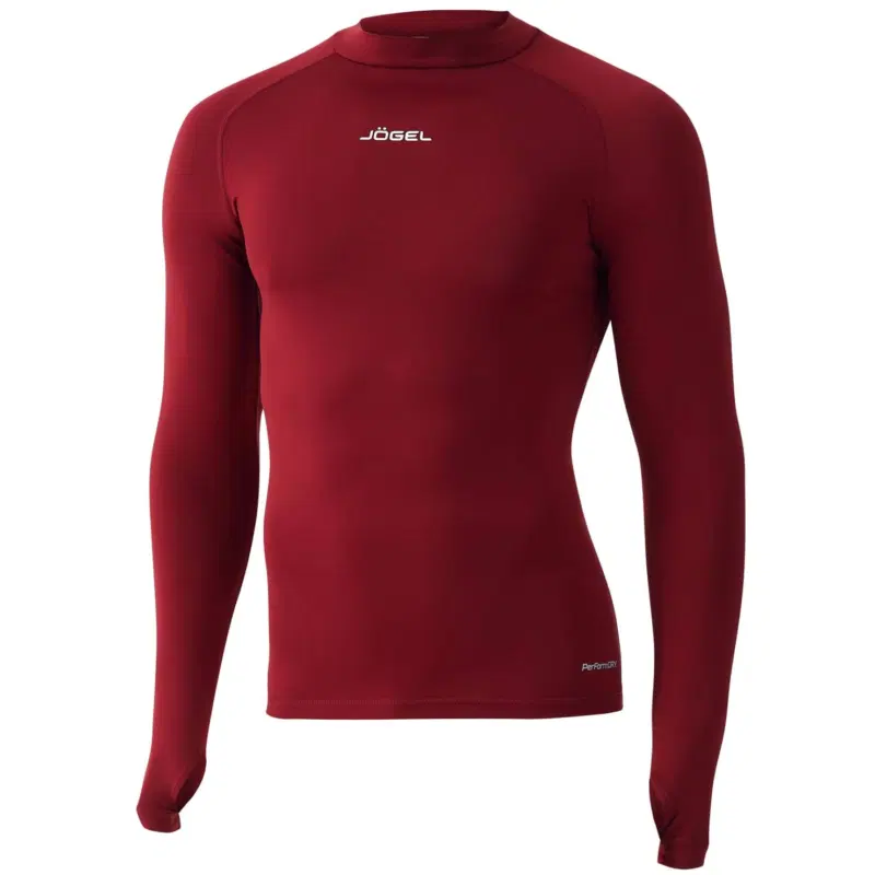Jögel CAMP PERFORMDRY TOP LS Футболка компрессионная с длинным рукавом Гранатовый