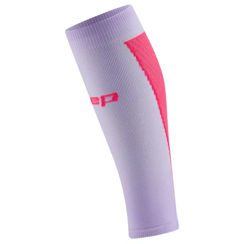 CEP ULTRALIGHT COMPRESSION CALF SLEEVES (W) Компрессионные гетры для бега ультратонкие женские Фиолетовый/Розовый