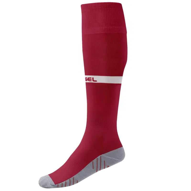 Jögel CAMP ADVANCED SOCKS Гетры футбольные Гранатовый/Белый