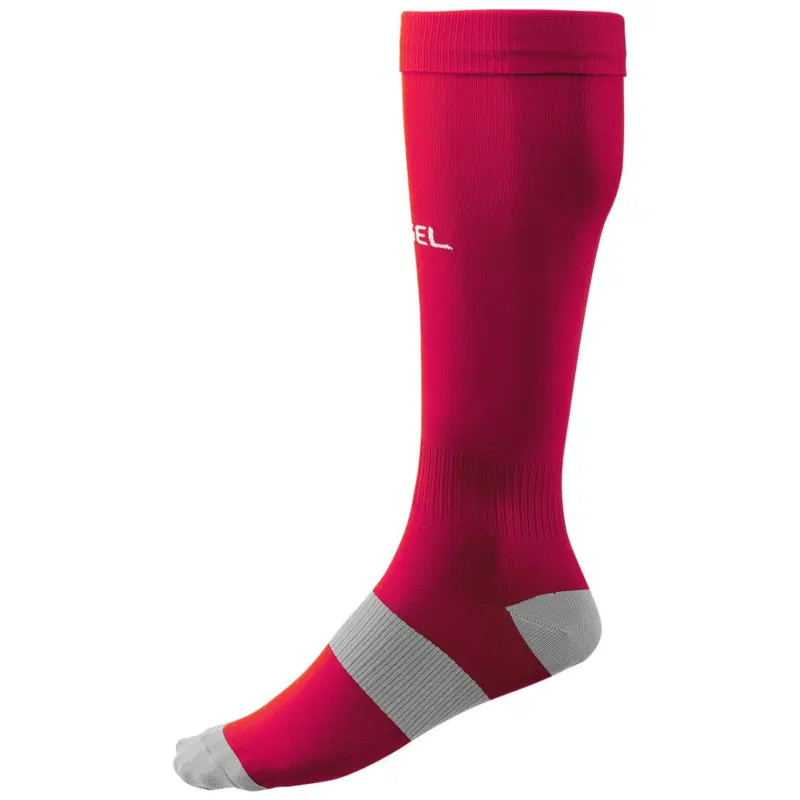 Jögel CAMP BASIC SOCKS Гетры футбольные Гранатовый/Серый/Белый