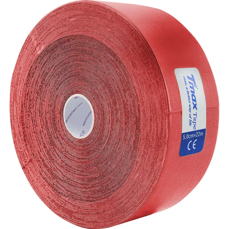 Tmax 22M EXTRA STICKY RED 5см×22м Кинезиотейп Красный