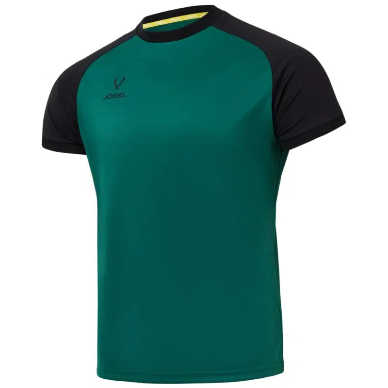 Jögel CAMP REGLAN JERSEY Футболка игровая футбольная детская Темно-зеленый/Черный