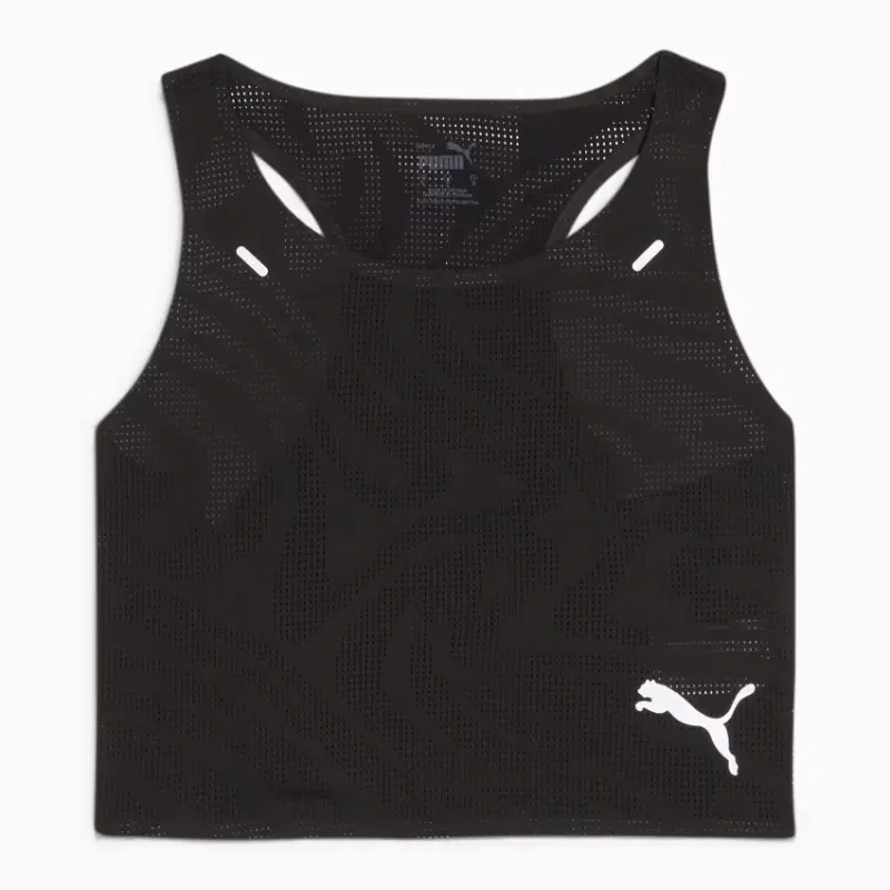 Puma RUN ULTRASPUN CROP TOP (W) Топ беговой женский Черный