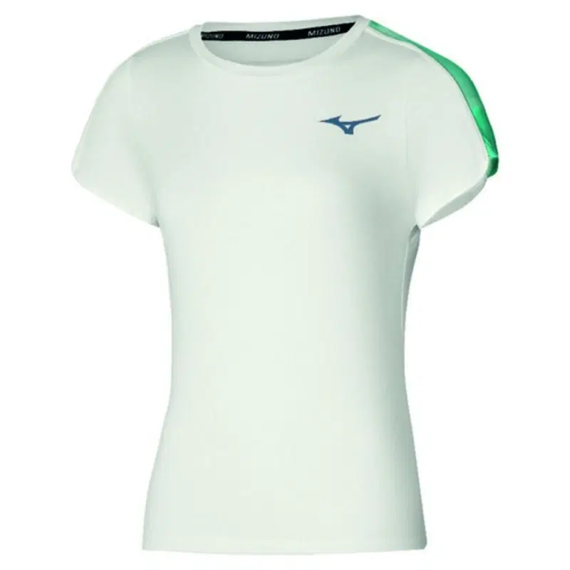 Mizuno FRONTIER T-SHIRT (W) Футболка теннисная женская Белый/Голубой