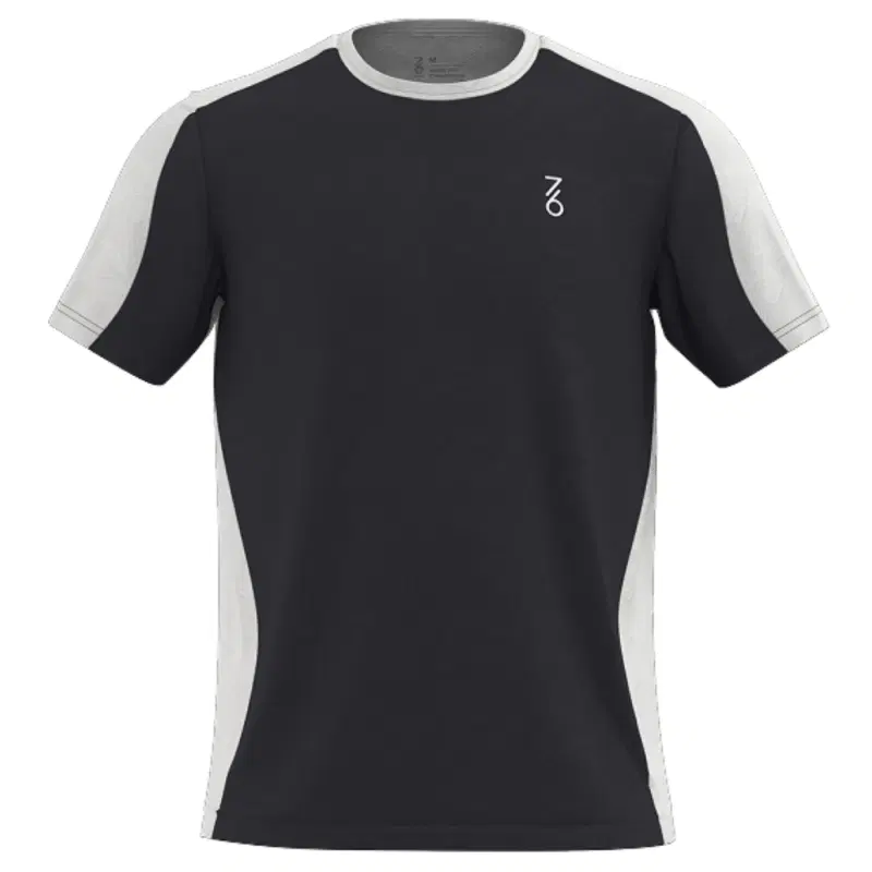 7/6 LODDY T-SHIRT 2.0 "EBONY/ANTARCTICA" Футболка теннисная Темно-синий/Белый