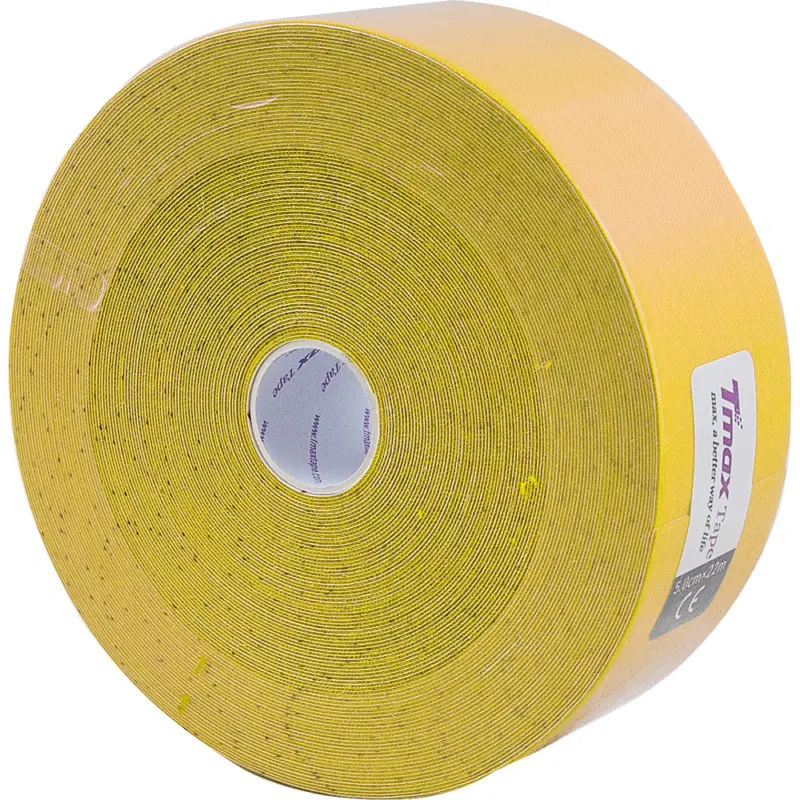 Tmax 22M EXTRA STICKY YELLOW 5см×22м Кинезиотейп Желтый