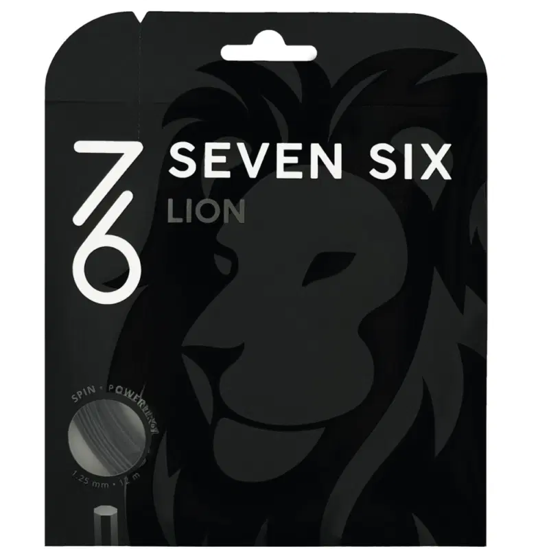 7/6 LION Теннисная струна 12м Черный