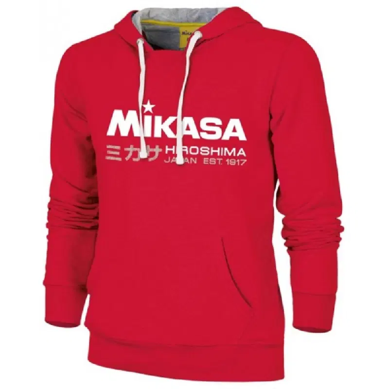 Mikasa BELYT MAN Толстовка спортивная с капюшоном Красный/Белый