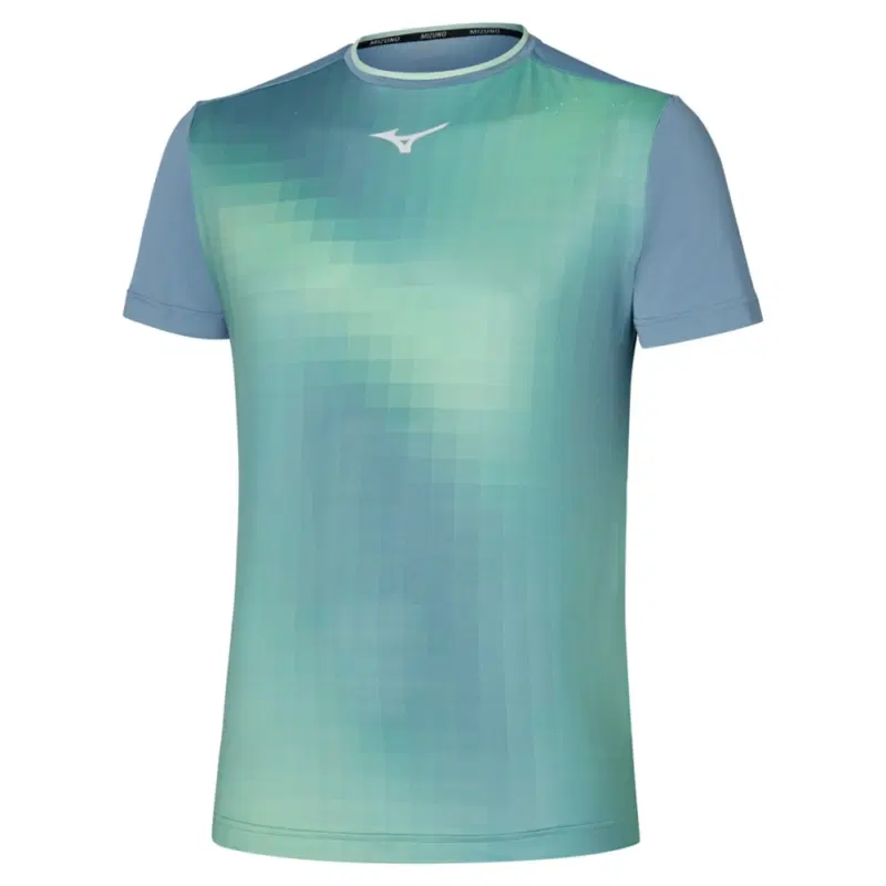 Mizuno FRONTIER SHADOW GRAPHIC T-SHIRT Футболка теннисная Голубой