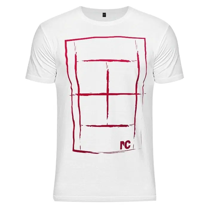Tennis Technology COURT M RED Футболка теннисная Белый/Красный