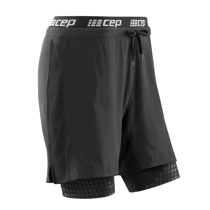 CEP TRAINING SHORTS 2IN1 Компрессионные шорты 2 в 1 Черный