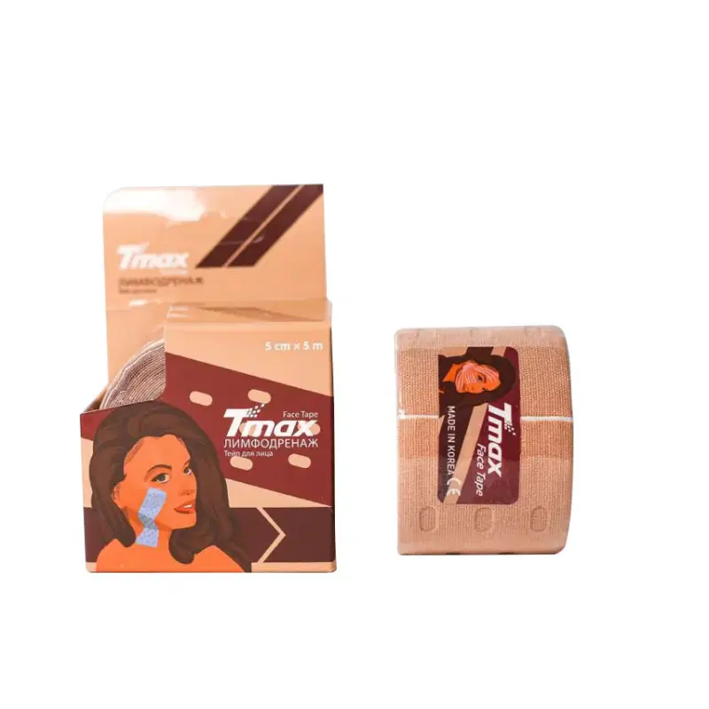 Tmax BEAUTY TAPE PUNCH ХЛОПОК 5см×5м Кинезиотейп с перфарацией Телесный