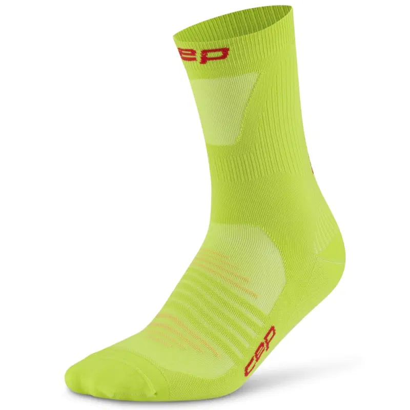 CEP RUN ULTRALIGHT MID CUT COMPRESSION SOCKS (W) Компрессионные носки женские Желтый