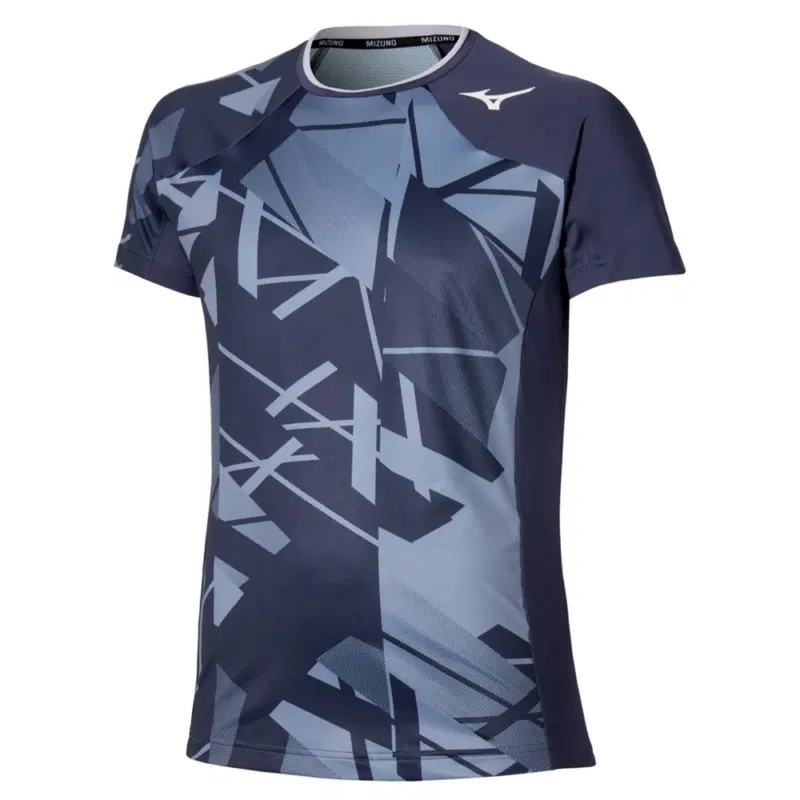 Mizuno DAYBREAKERS GRAPHIC T-SHIRT Футболка теннисная Темно-синий/Серый