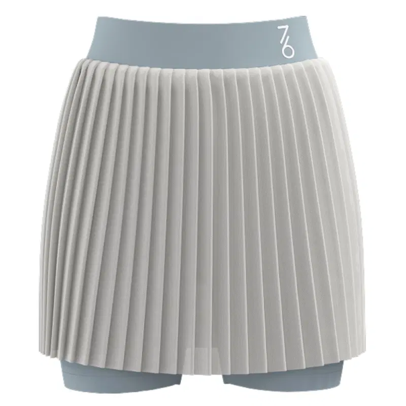 7/6 KRIS SKIRT "ANTARCTICA" Юбка теннисная женская Белый/Голубой