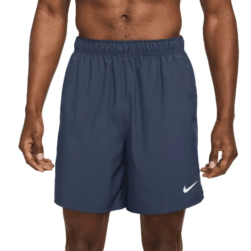 Nike CHALLENGER DRI-FIT 18CM UNLINED RUNNING SHORTS Шорты беговые Темно-синий/Белый
