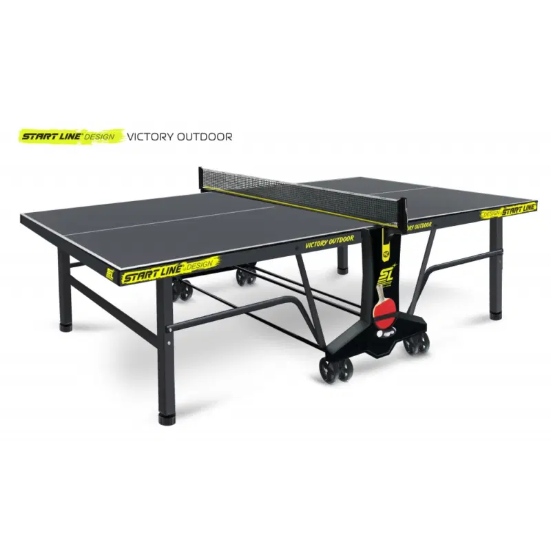 Start Line VICTORY 6 DESIGN 60602 Теннисный стол всепогодный с сеткой Черный