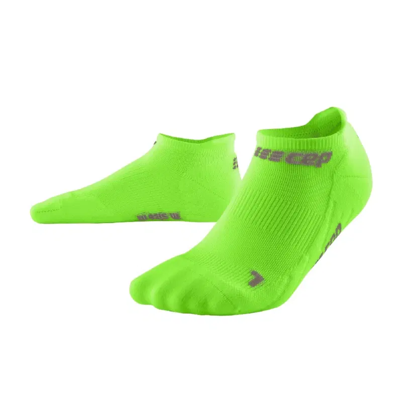 CEP THE RUN NO SHOW SOCKS 4.0 (W) Носки беговые ультракороткие женские Салатовый