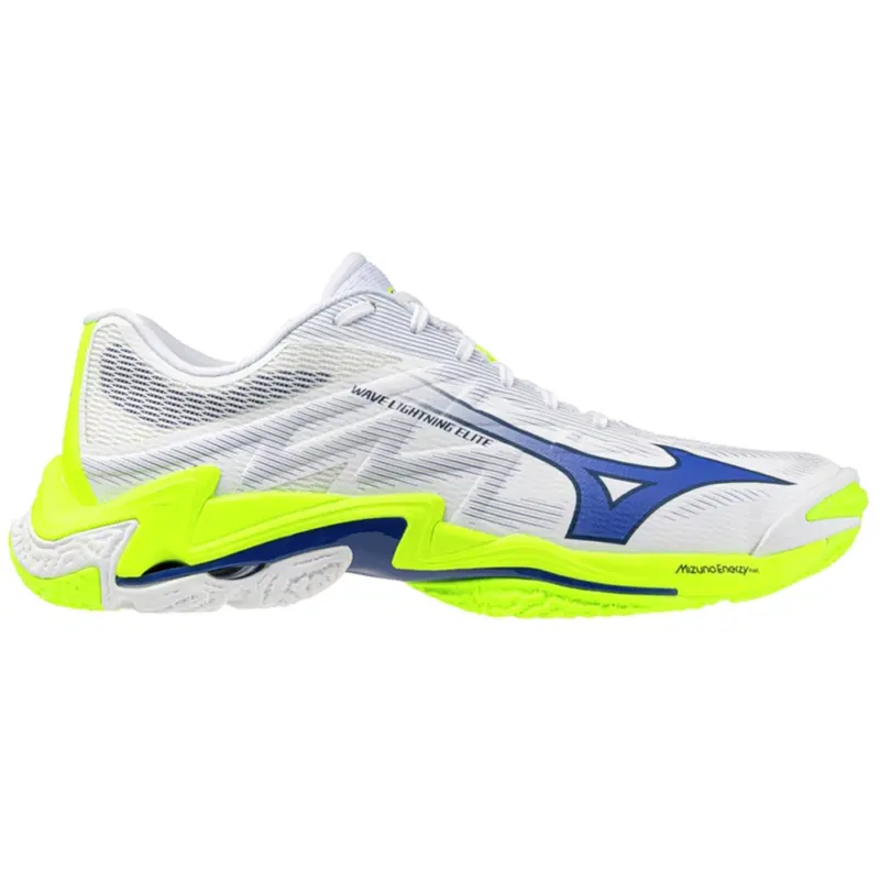 Mizuno WAVE LIGHTNING ELITE Кроссовки волейбольные Белый/Темно-синий/Желтый