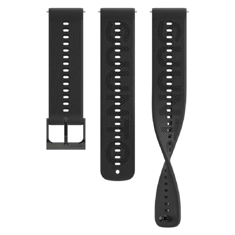 Suunto ATHLETIC 6 22 ММ ALL BLACK S+M Силиконовый ремешок Черный