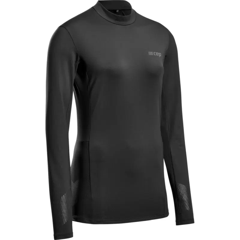 CEP COLD WEATHER LONG SLEEVE (W) Лонгслив утепленный беговой женский Черный