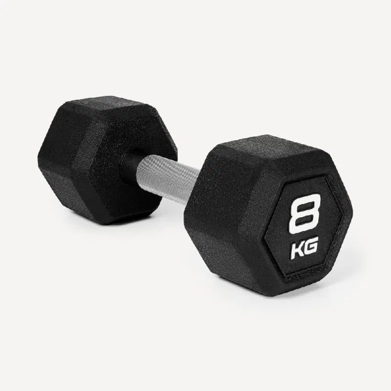 Starfit DB-301PRO 8 КГ Гантель гексагональная  обрезиненная Черный