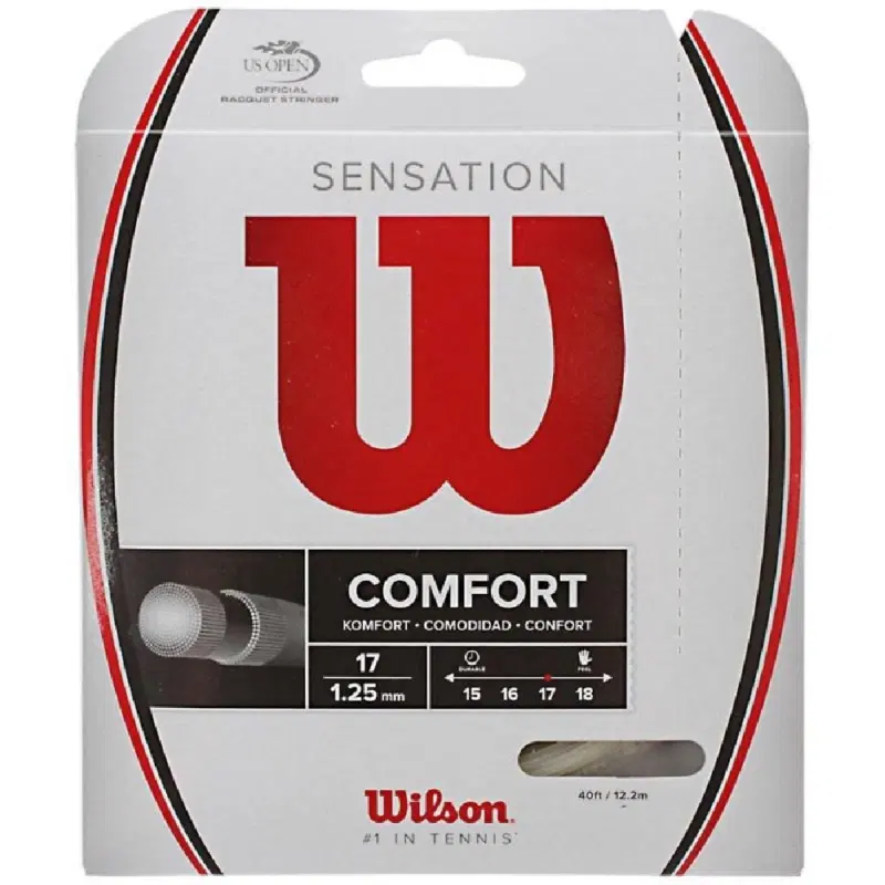 Wilson SENSATION 1.30 Теннисная струна 12м Белый