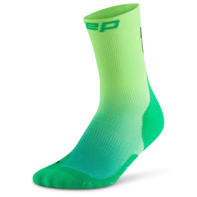 CEP CORE RUN GRADIENT MID CUT COMPRESSION SOCKS 5.0 (W) Компрессионные носки женские Зеленый/Желтый