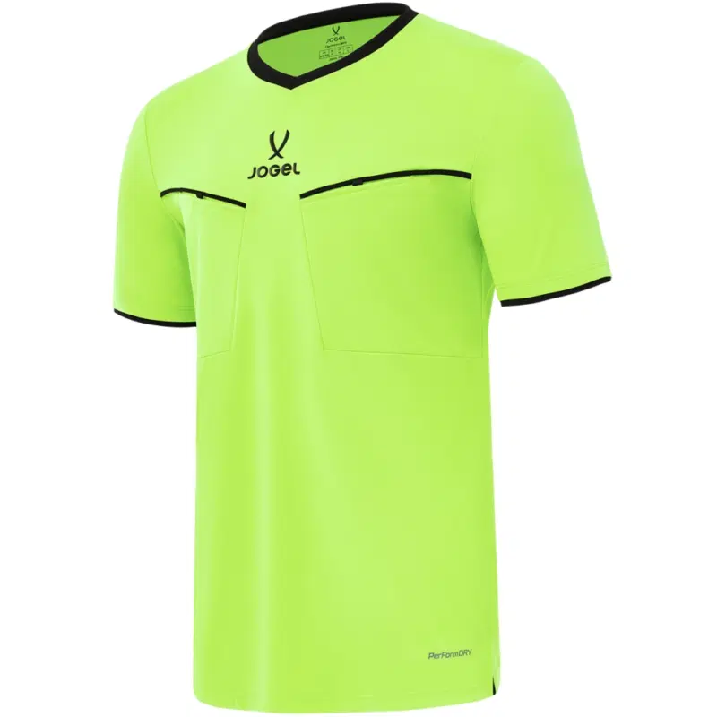 Jögel DIVISION PERFORMDRY REFEREE SS TEE 2.0 Футболка судейская Желтый неон