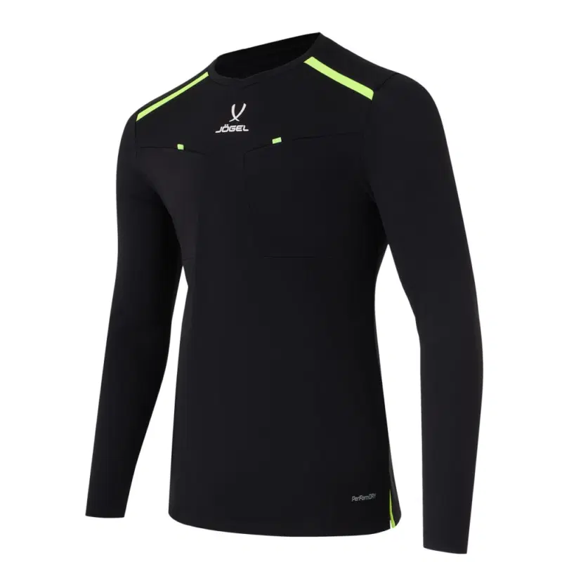 Jögel DIVISION PERFORMDRY REFEREE LS TEE Футболка судейская с длинным рукавом Черный