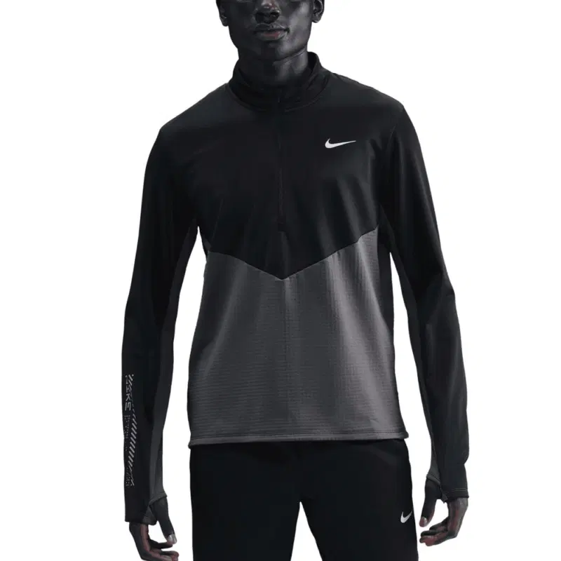 Nike PACER WINTERIZED Толстовка беговая Черный/Серый