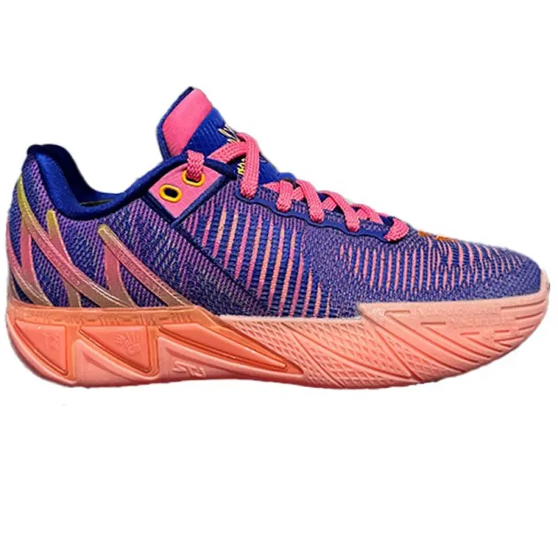 Anta KLAY THOMPSON KT11 "SUNSET BOULEVARD" Кроссовки баскетбольные Фиолетовый/Оранжевый