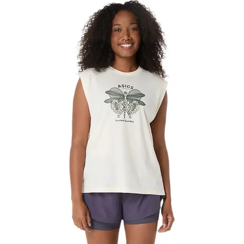 Asics GAME SEASONAL GRAPHIC TOP (W) Майка теннисная женская Белый