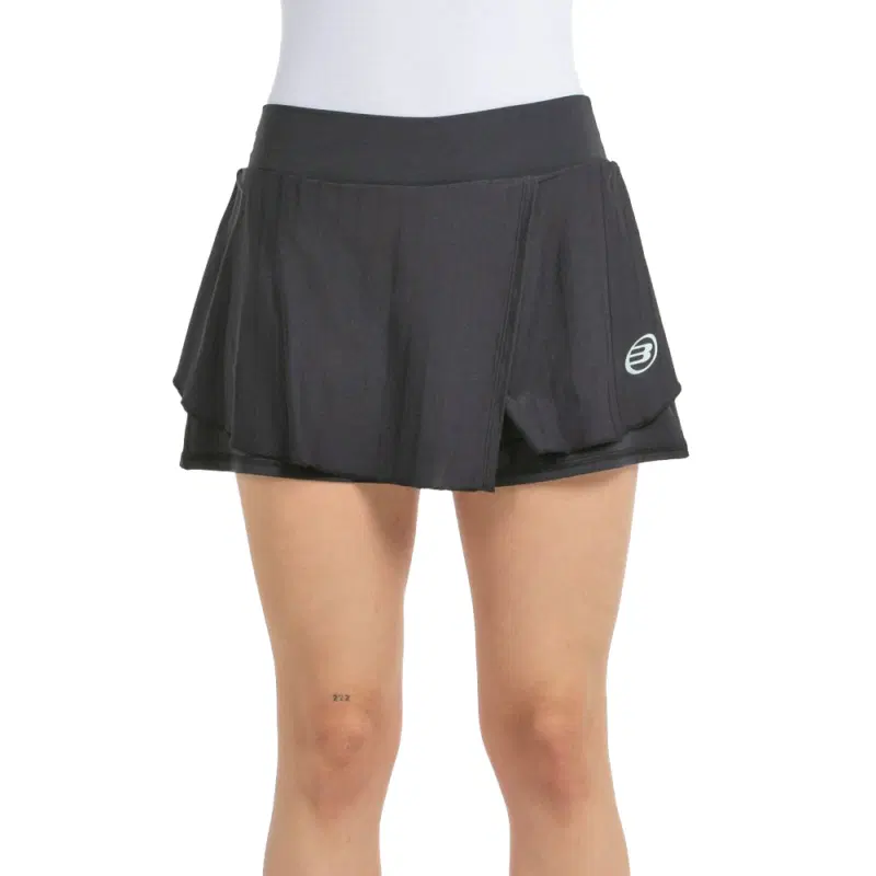 Bullpadel ADRAR NEGRO TEJIDO BICOLOR (W) Юбка для падела женская Темно-серый