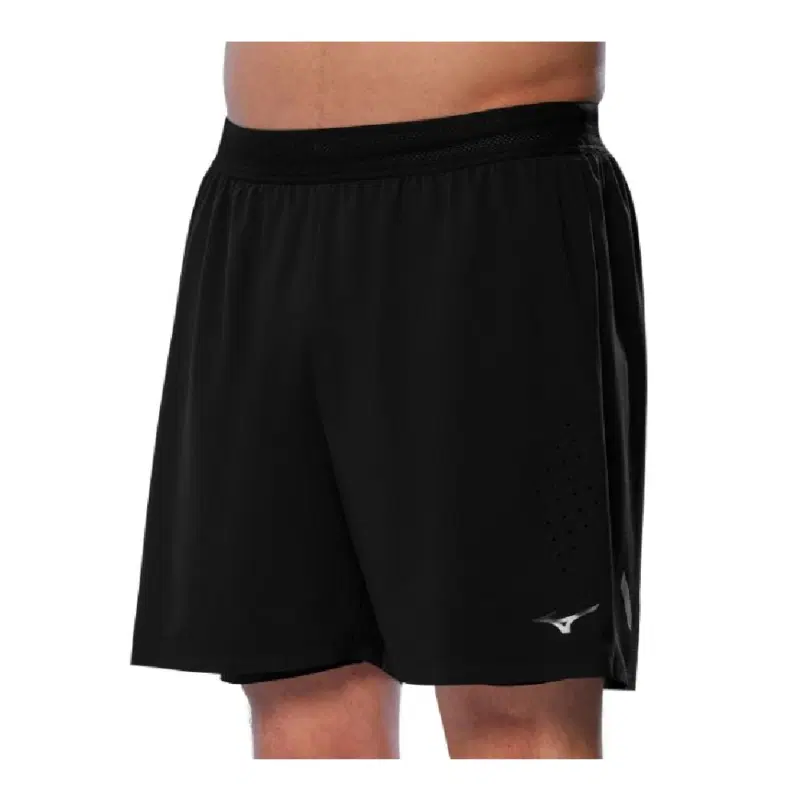Mizuno TECH LIGHT 2IN1 5.5IN Шорты беговые Черный