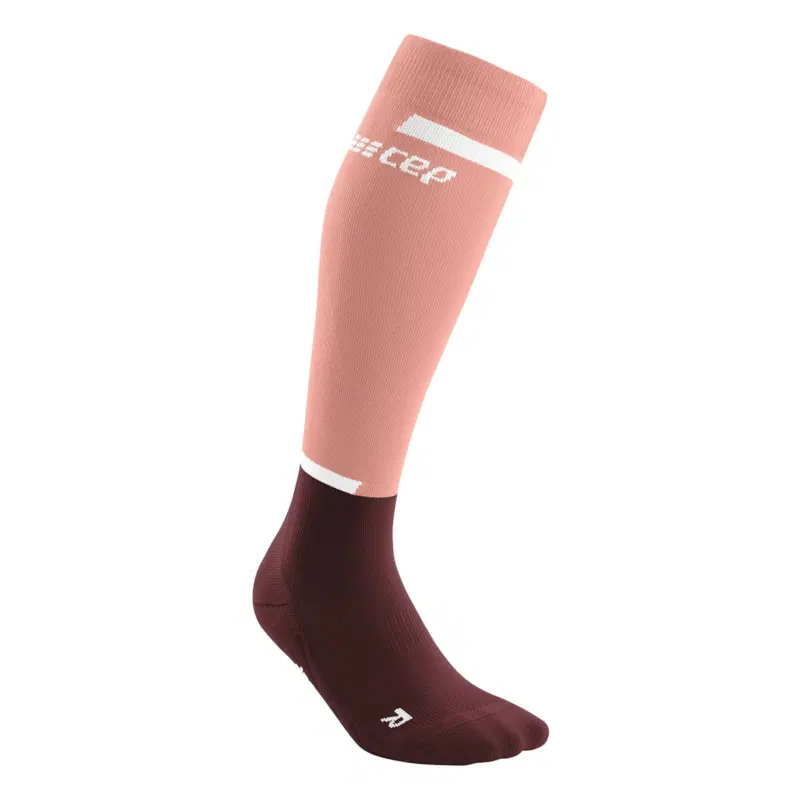 CEP THE RUN COMPRESSION TALL SOCKS 4.0 (W) Компрессионные гольфы женские Красный/Розовый