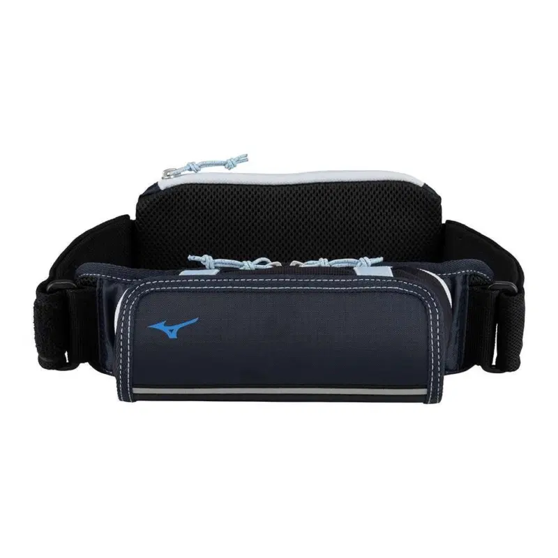 Mizuno BOTTLE WAIST POUCH "NAVY/BLUE" Сумка на пояс для бутылки Темно-синий/Синий