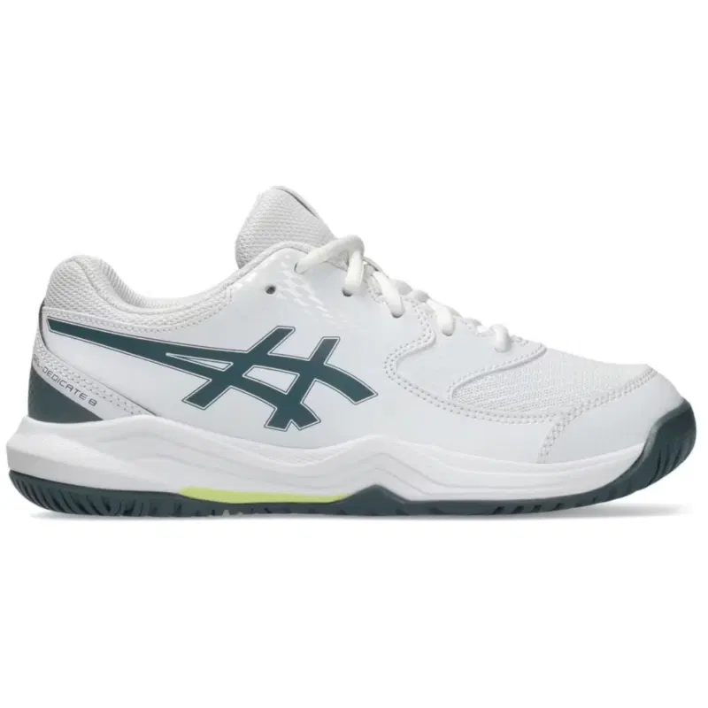 Asics GEL-DEDICATE 8 GS Кроссовки теннисные Белый/Темно-зеленый