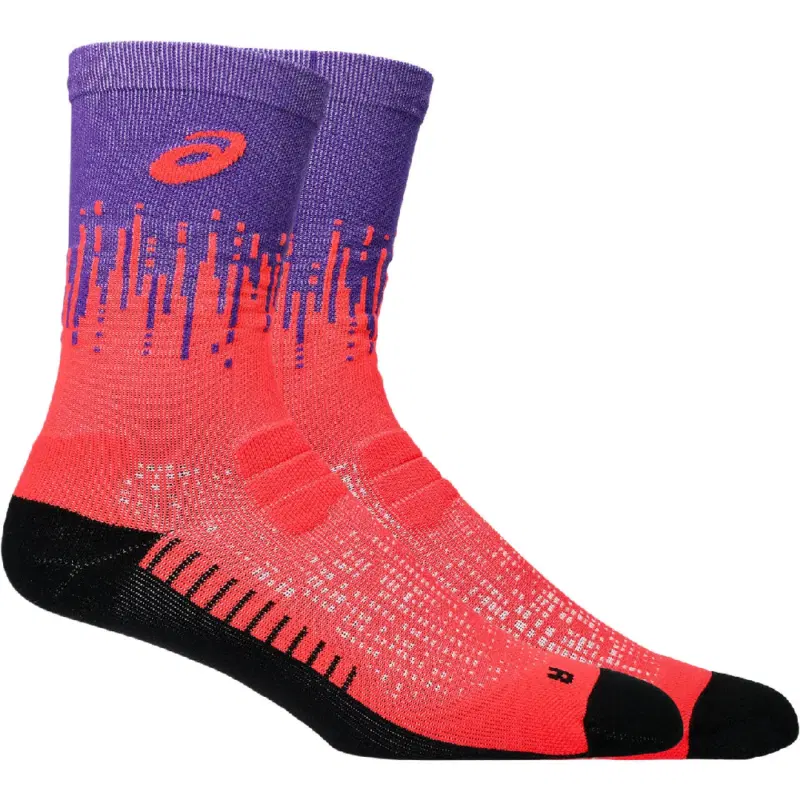 Asics PERFORMANCE RUN SOCK CREW Носки беговые Розовый/Фиолетовый