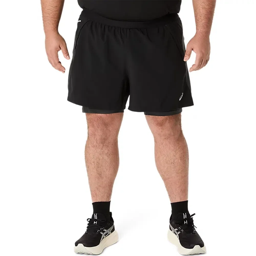 Asics ROAD 2N1 5IN SHORT Шорты беговые Черный