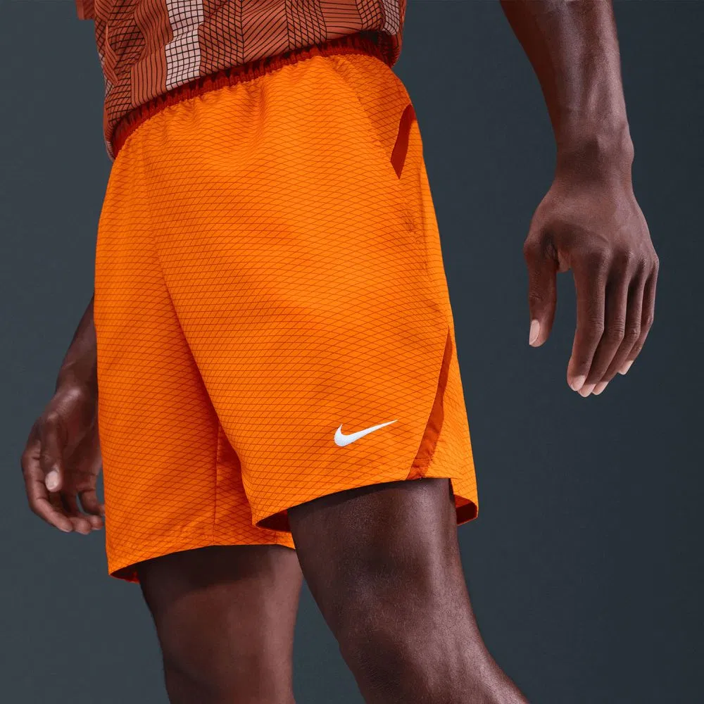 Nike COURT VICTORY 7IN Шорты теннисные Оранжевый