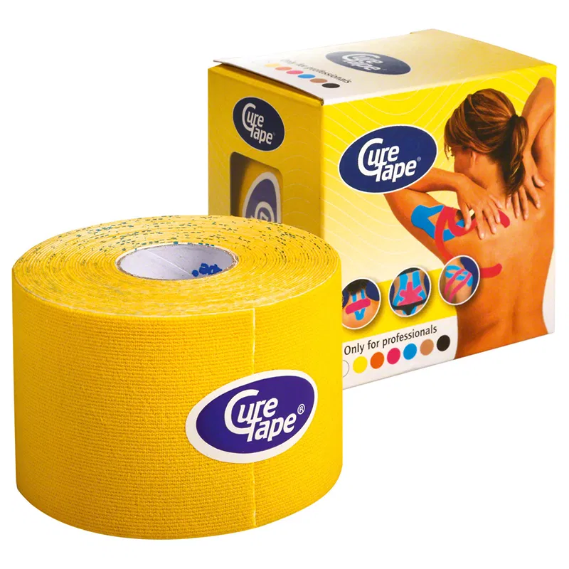 CureTape YELLOW 5см×5м Кинезиотейп Желтый