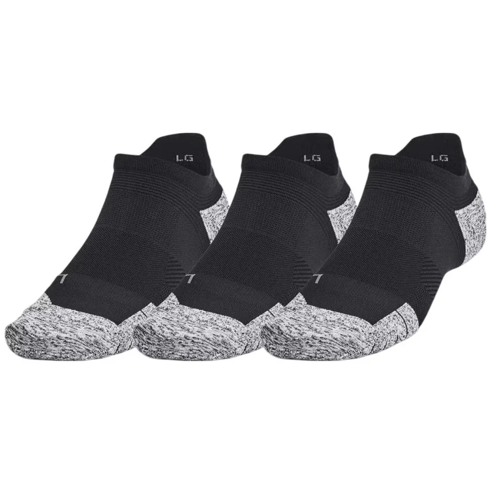 Under Armour DRY RUN CUSHION x3 Носки беговые (3 пары) Черный/Серый