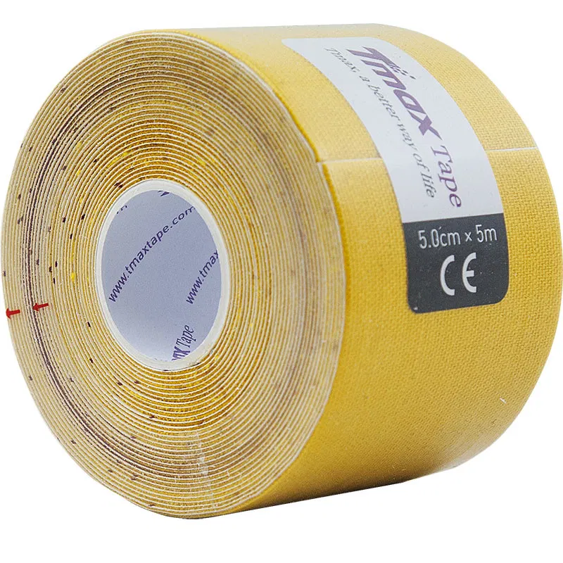 Tmax EXTRA STICKY YELLOW 5см×5м Кинезиотейп Желтый