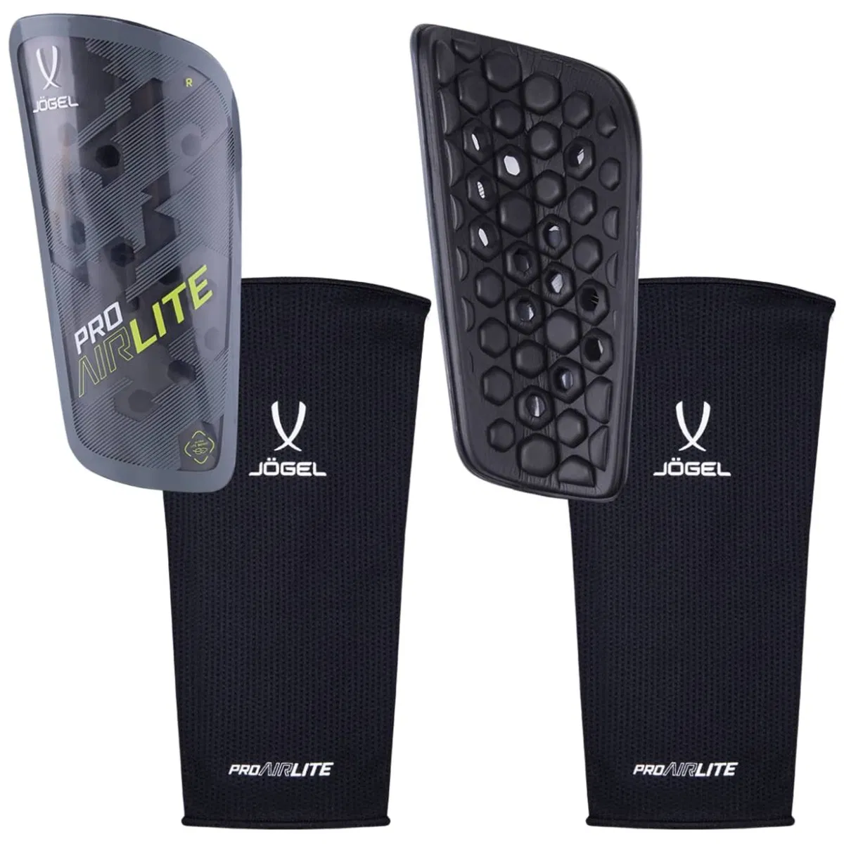 Jögel PROAIRLITE Щитки футбольные Серый/Зеленый