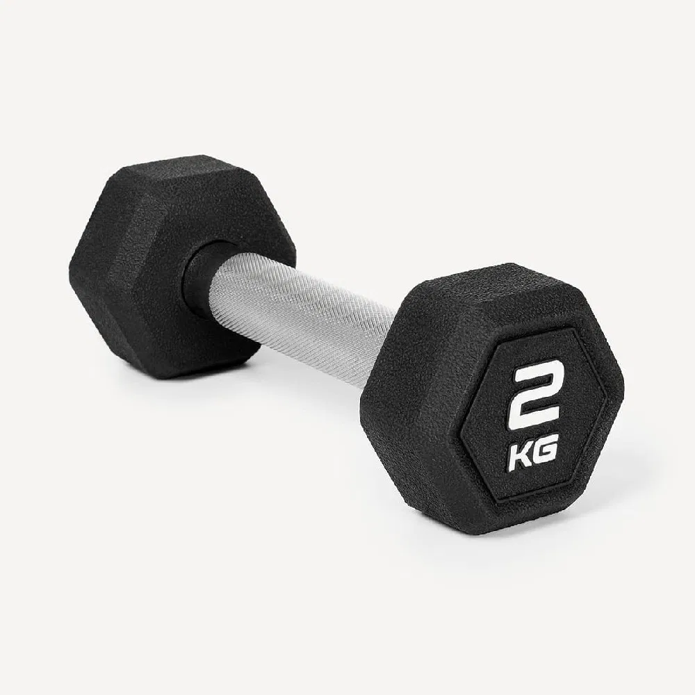 Starfit DB-301PRO 2 КГ Гантель гексагональная обрезиненная Черный