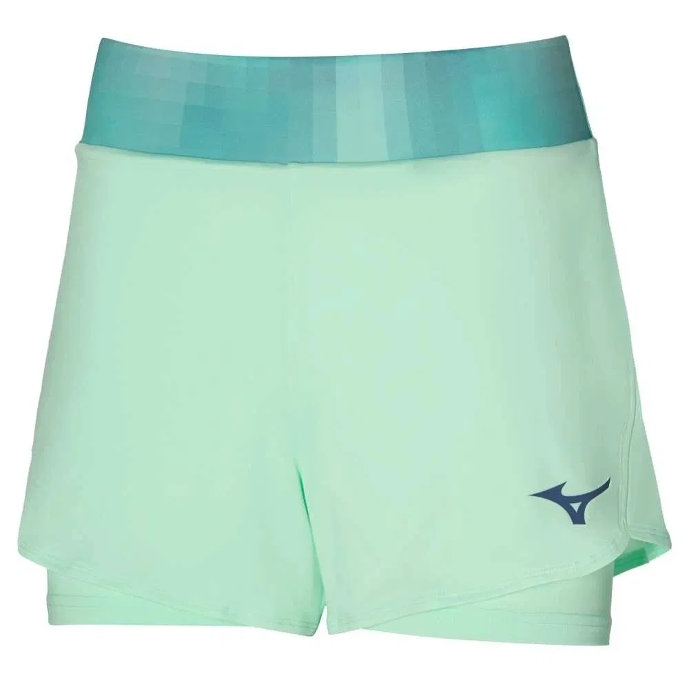 Mizuno FLEX SHORT (W) Шорты теннисные женские Зеленый