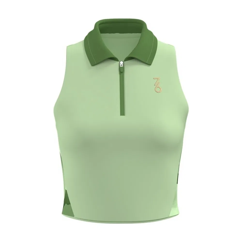 7/6 KRIS TOP "LIGHT GREEN/GREEN" Топ теннисный женский Зеленый